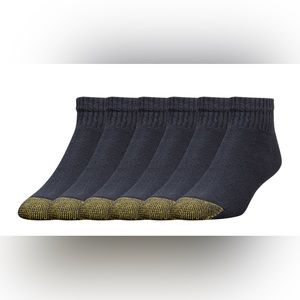 NEW GOLDTOE SPORT MEN’S ATHLETIC SOCKS BLACK MULTIPAIRS SHOE SIZE 6-9